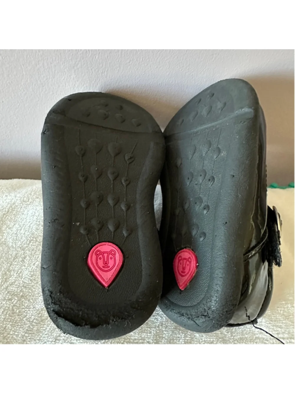 Baby Step & Stride Ready for Wide Feet Black Patent Mary Jane Shoes 3.5W